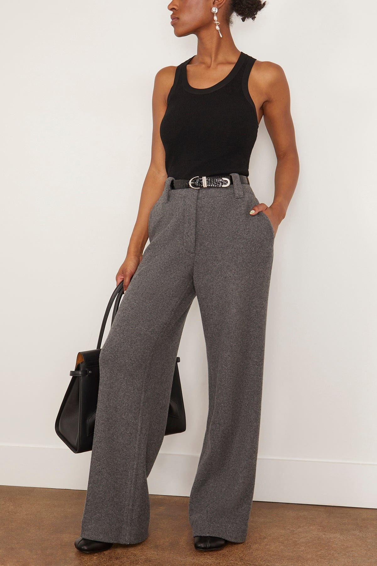 Roberts Rib Top in Black - 2