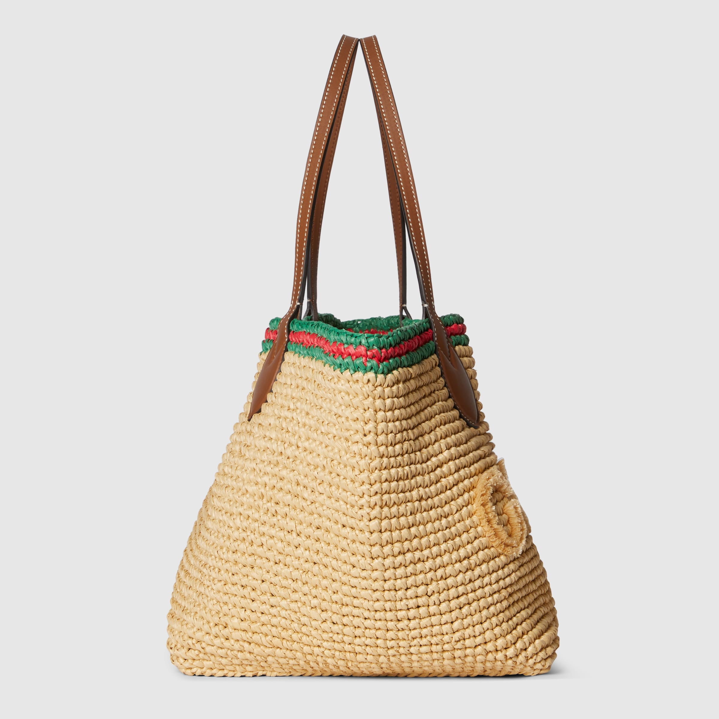 Woven medium tote bag - 7