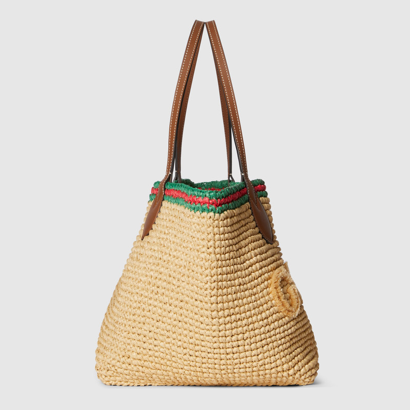 Woven medium tote bag 7