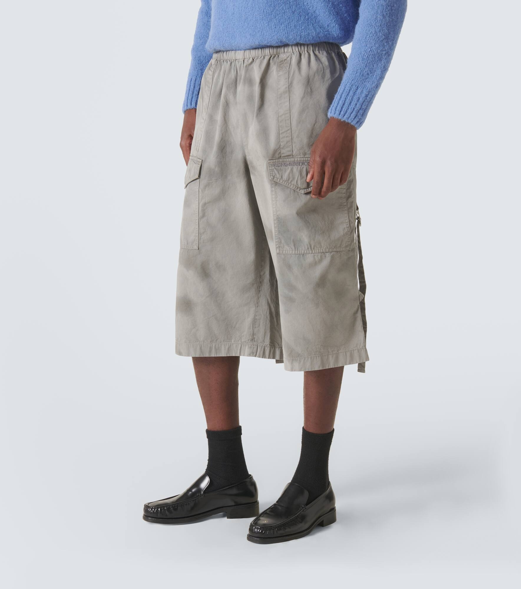 Cotton cargo shorts - 3