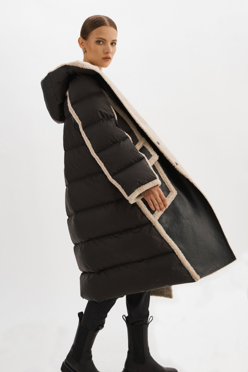 REXANA | Mixed Media Puffer Coat 4