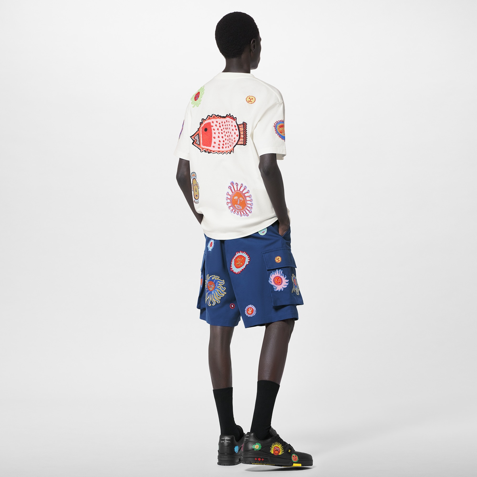 LV x YK Embroidered Faces T-Shirt - 3