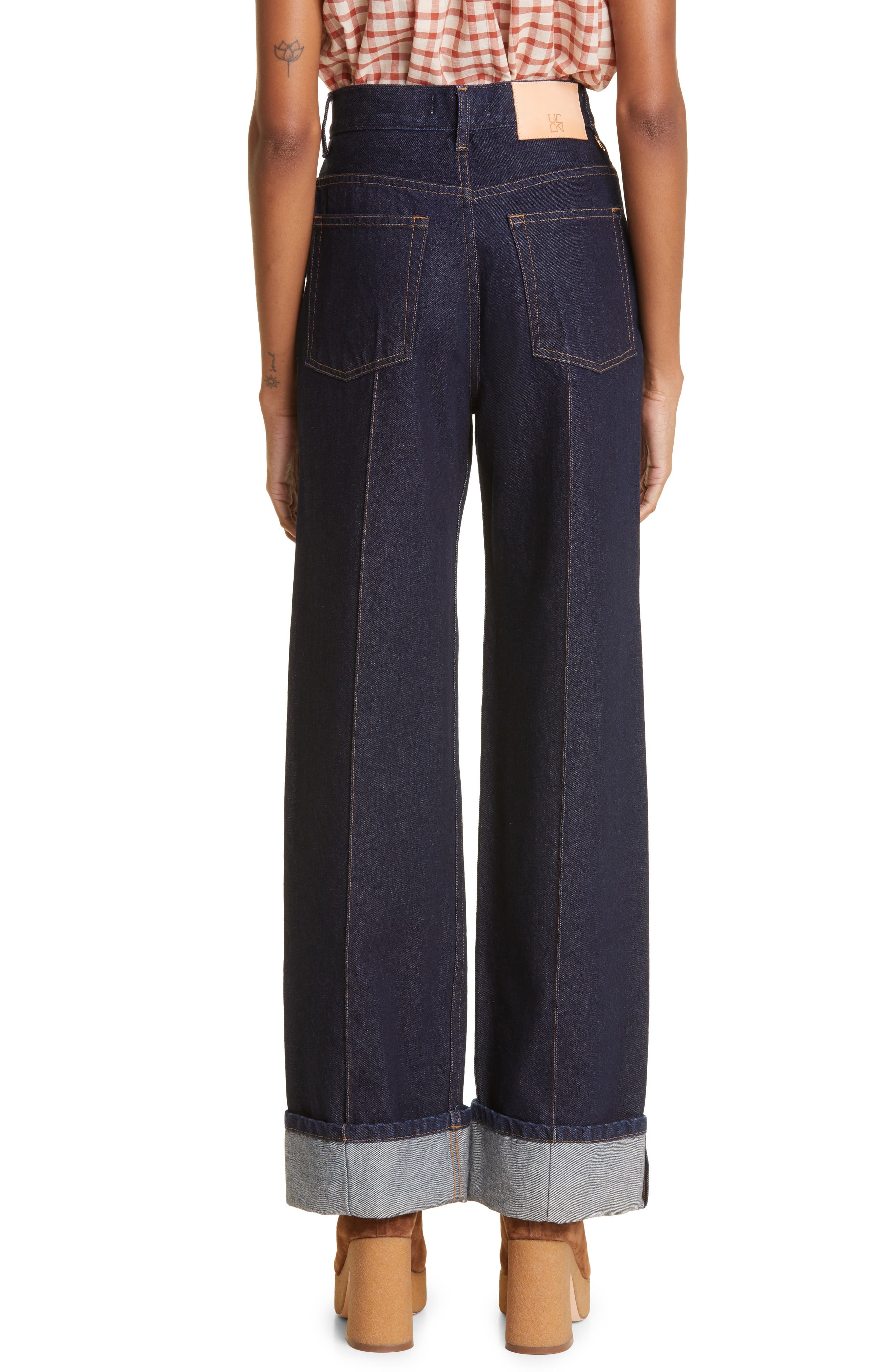 The Genevieve Topstitch Nonstretch Jeans - 3