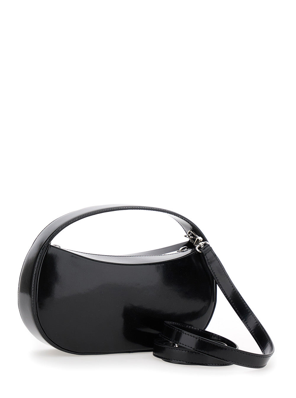 Coperni Women 'Sound Swipe Small' Black Handbag With Logo Detail In Leather Woman - 3