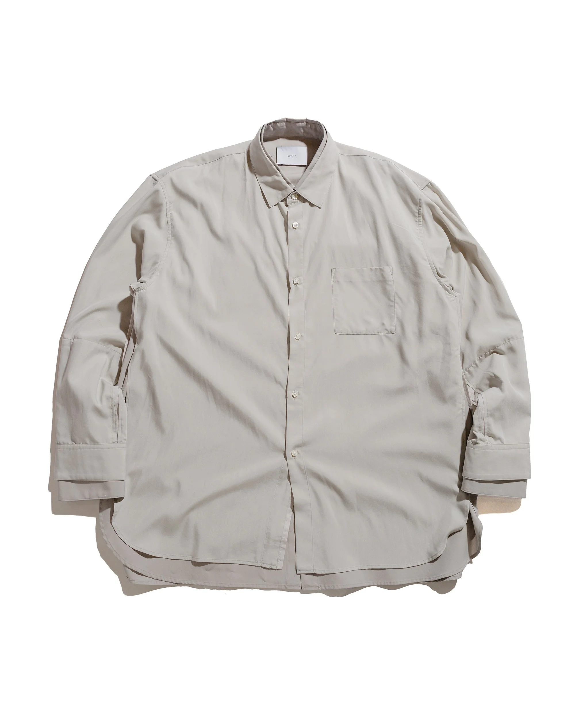 Oversized Layered Shirt Grey - 1