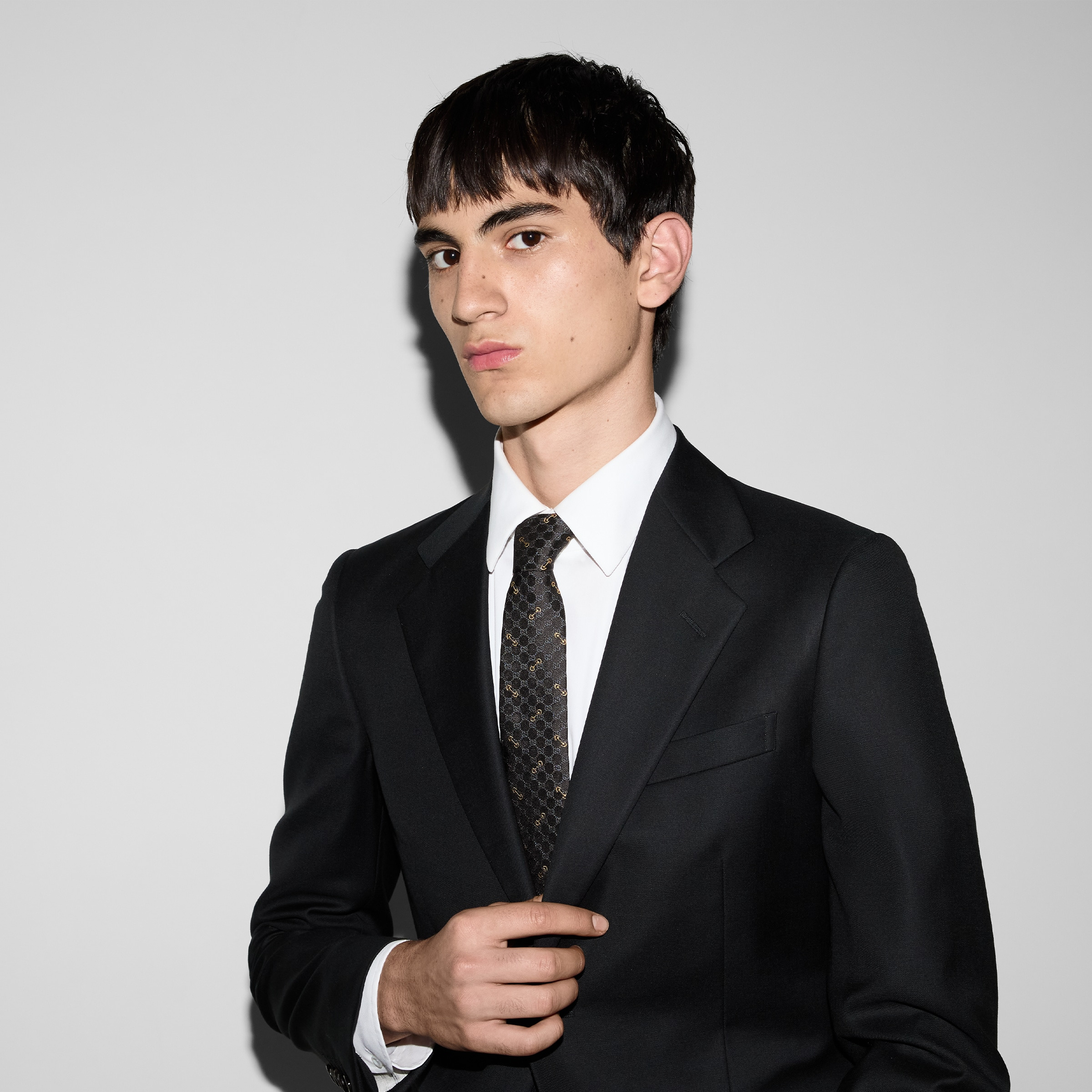 GG silk jacquard tie - 3