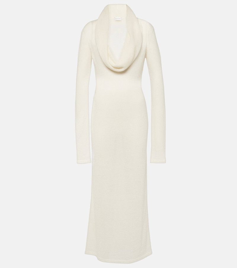 Alpaca-blend knitted maxi dress - 1