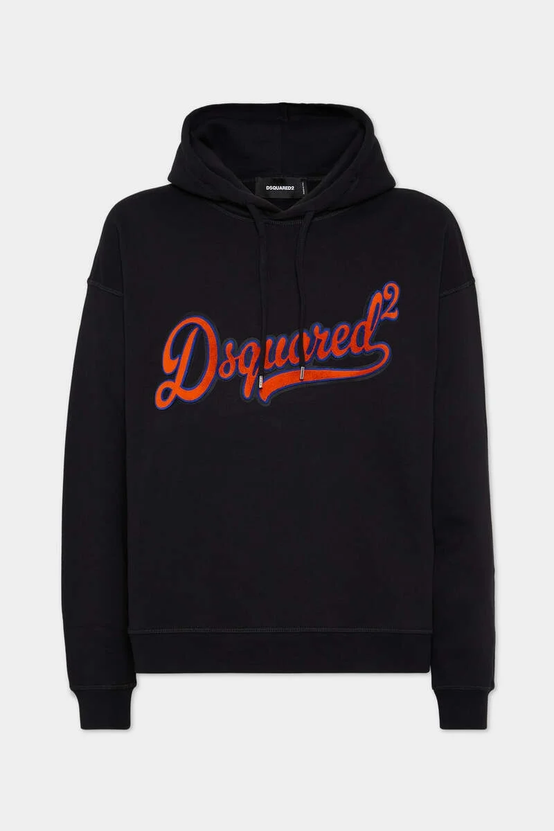 RELAX FIT SPONGE PATCH HOODIE - 1