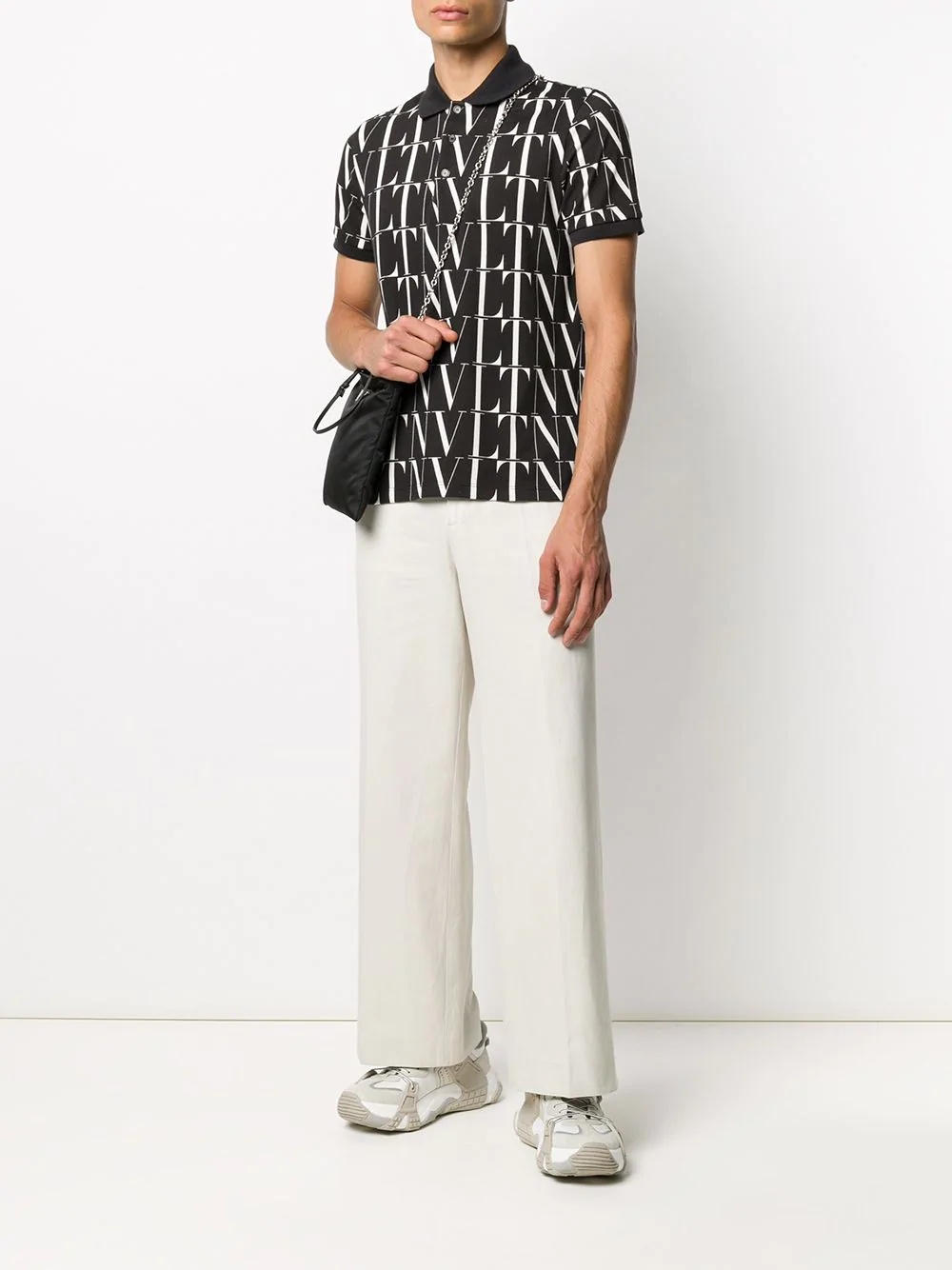 VLTN logo print polo shirt - 2