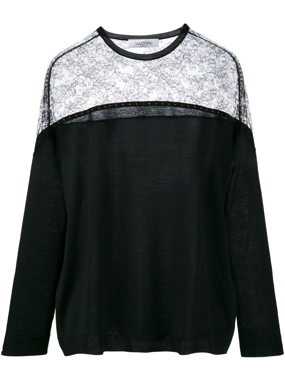 lace panel jumper - 1