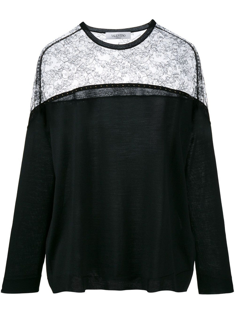 lace panel jumper 1