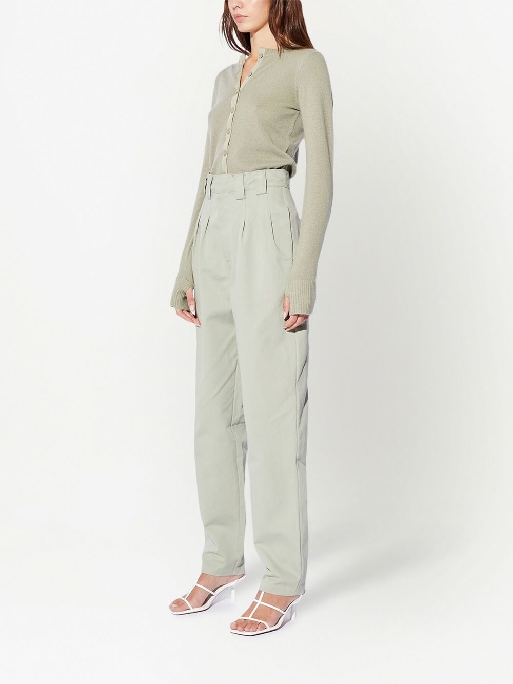 Manollo pleated tapered trousers - 3