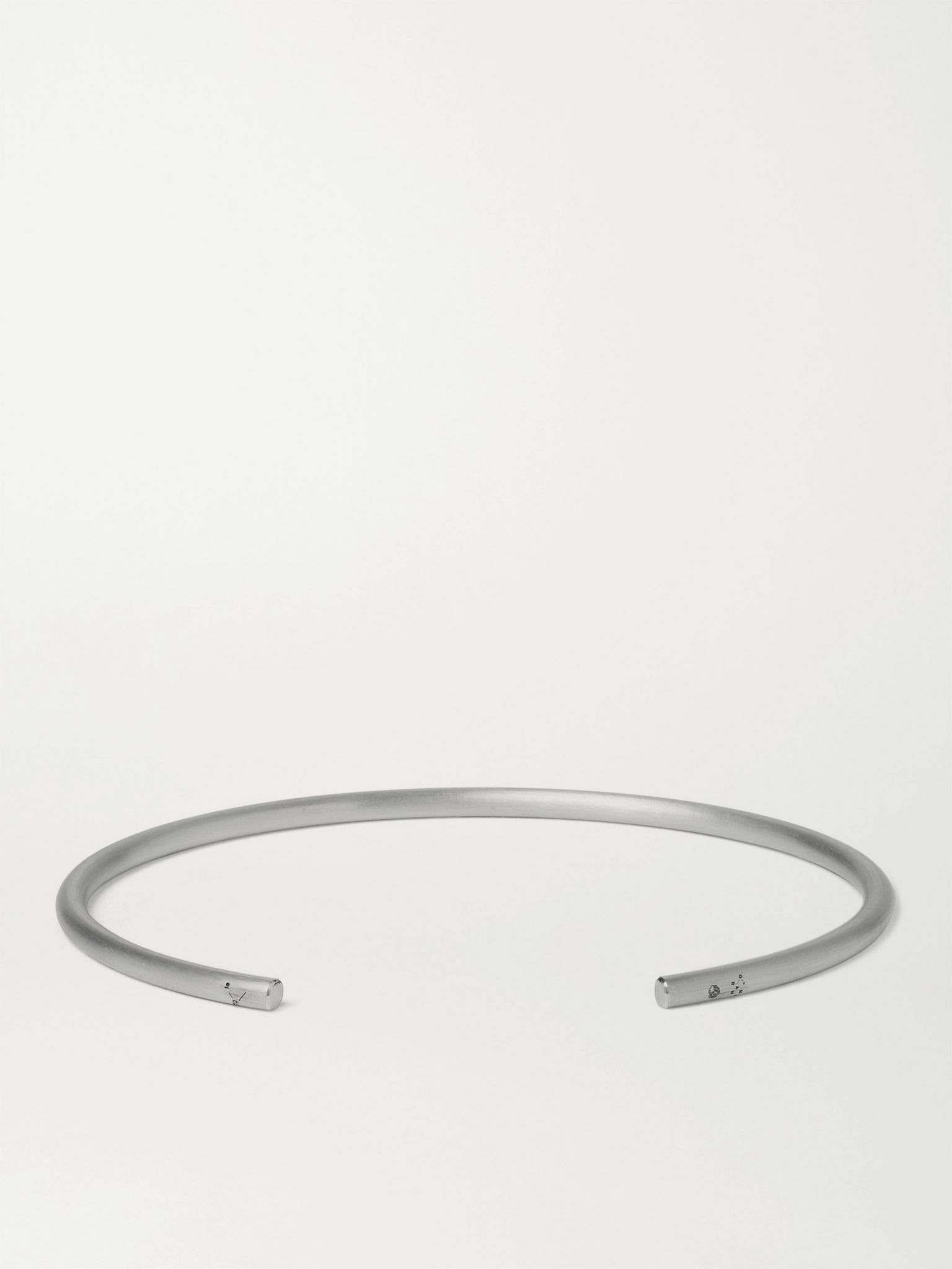 Le 7 Brushed Sterling Silver Cuff Silver - 3