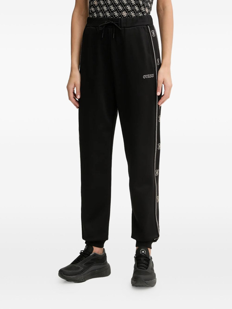 logo trim track pants 1