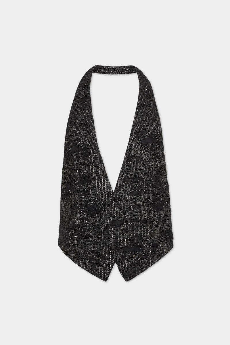 GOLD DISCO WASH VEST 1