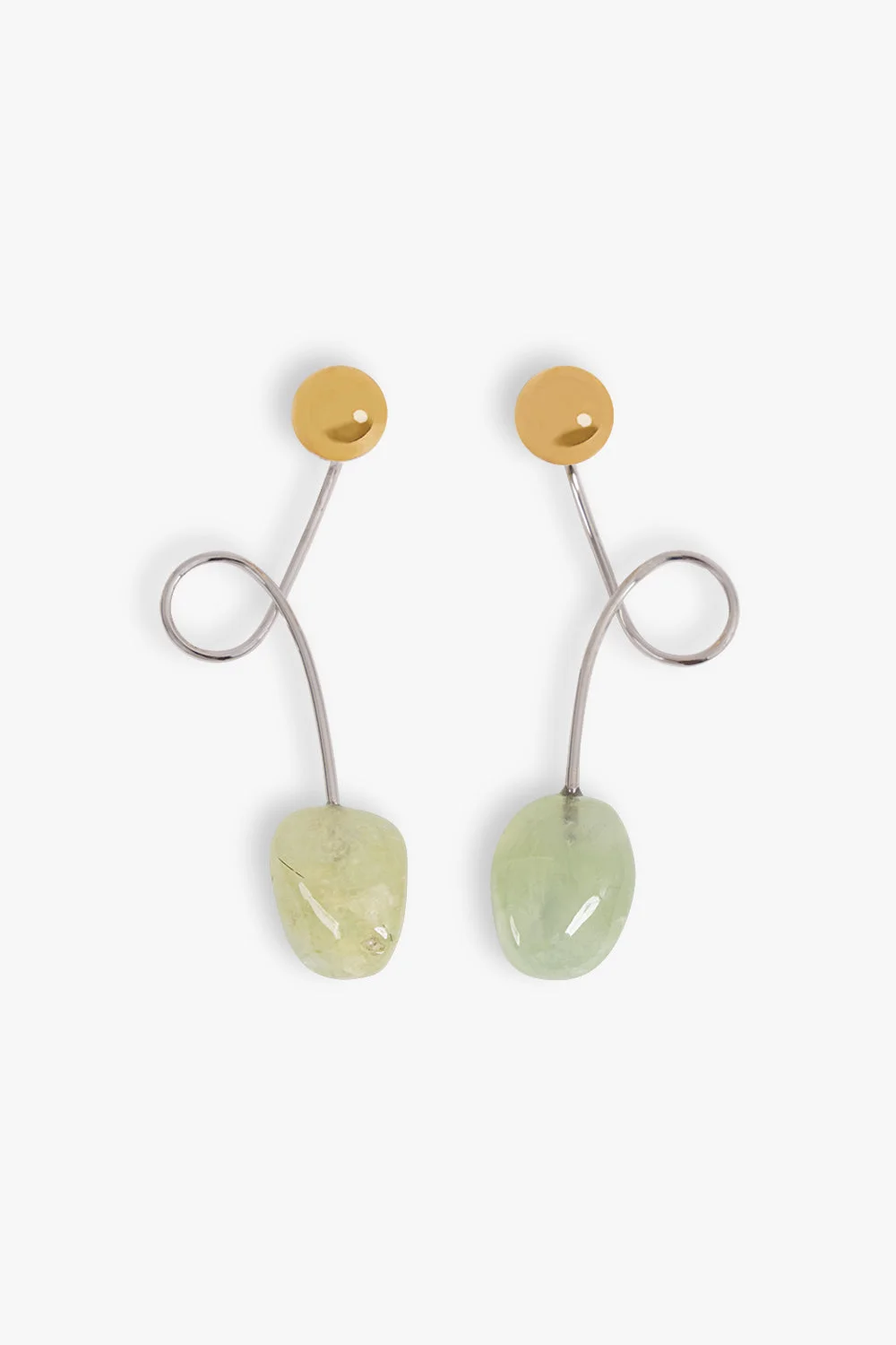 SWIRL STONE DROP EARRINGS | PASTEL - 1