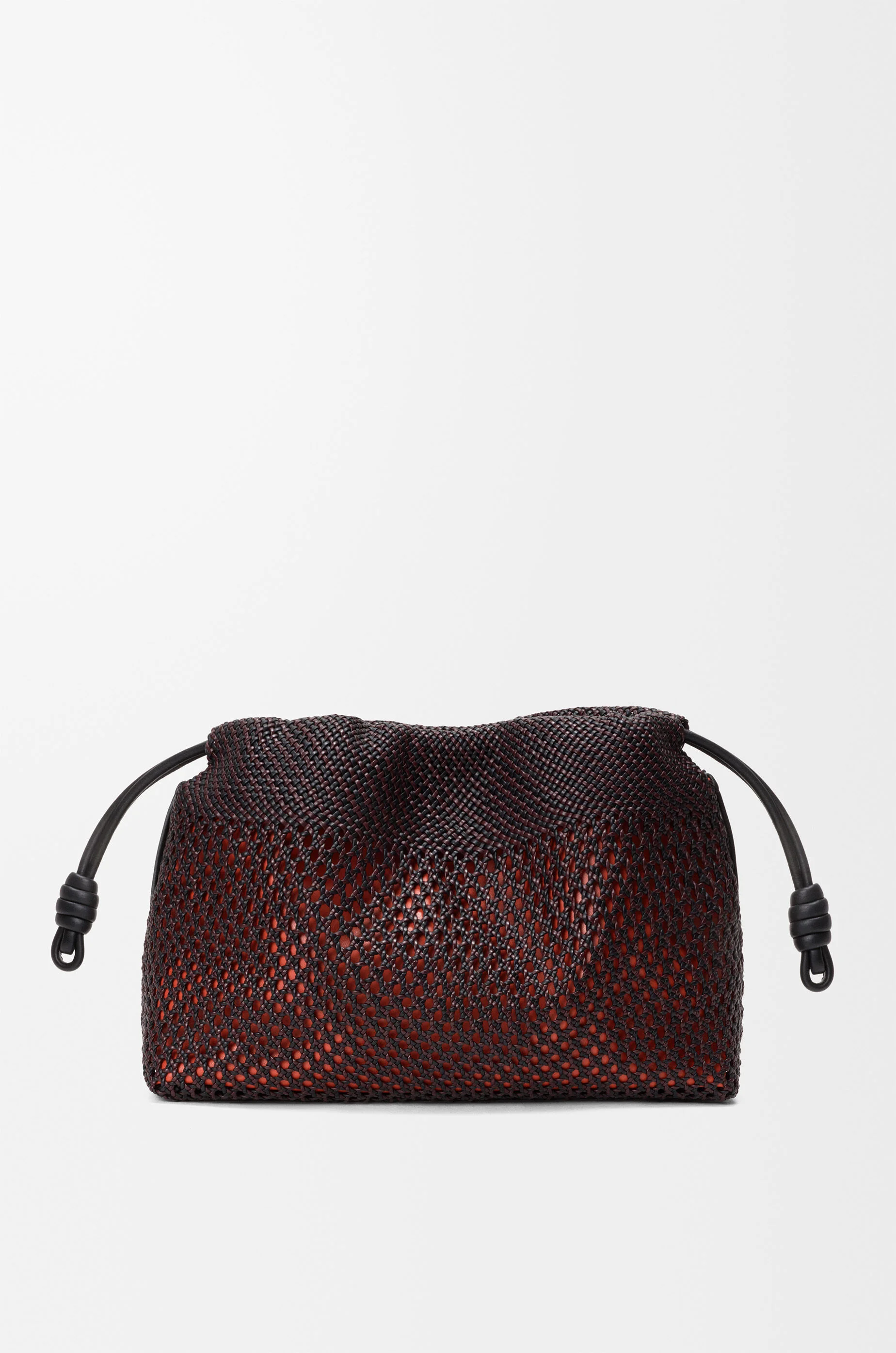 Medium Flamenco purse in woven nappa lambskin - 1