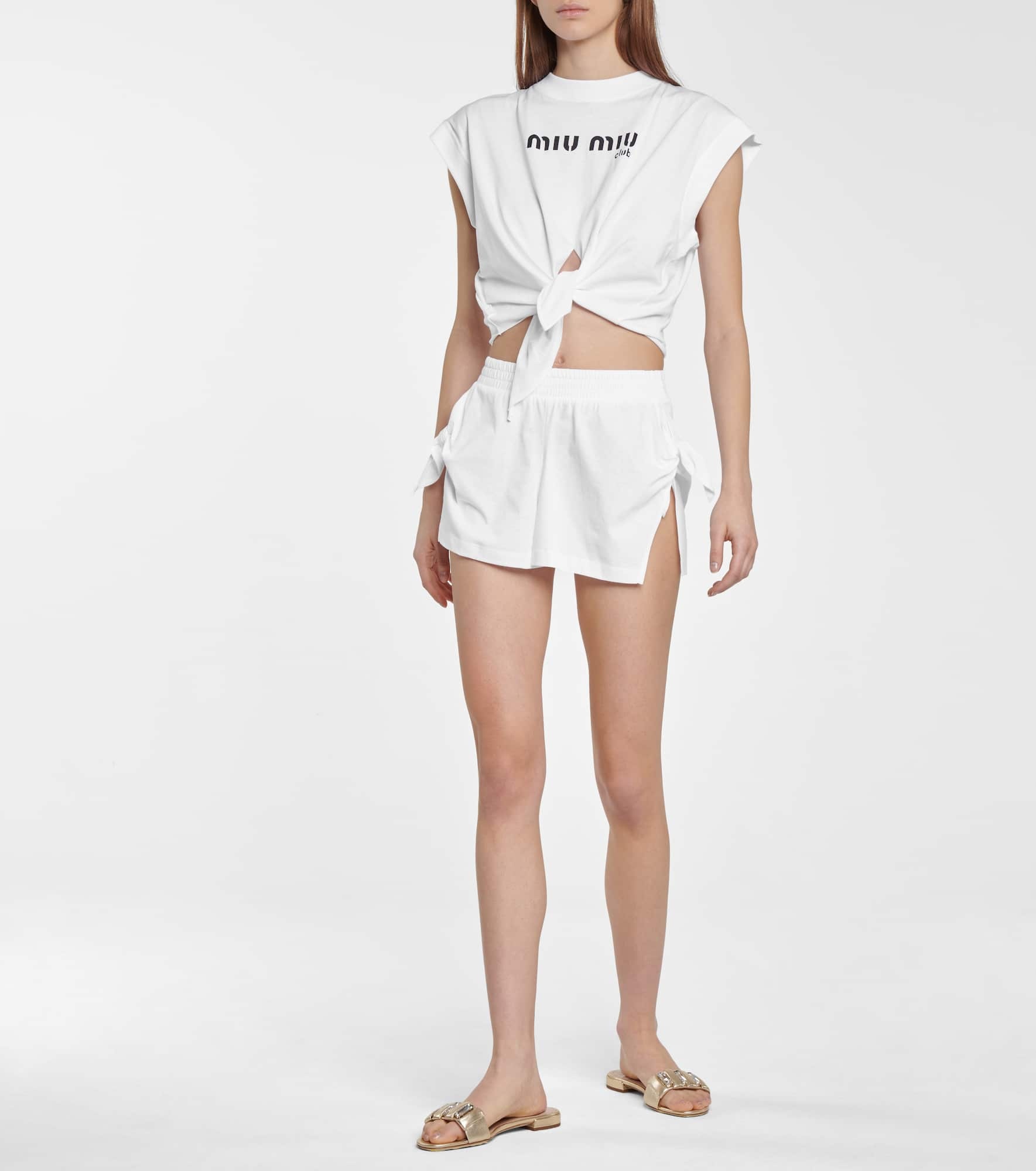 Cotton jersey shorts - 2