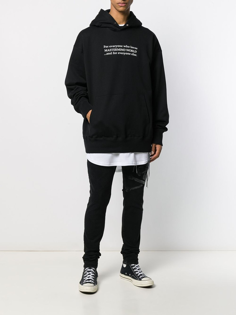 MASTERMIND WORLD graphic print relaxed-fit hoodie outlook