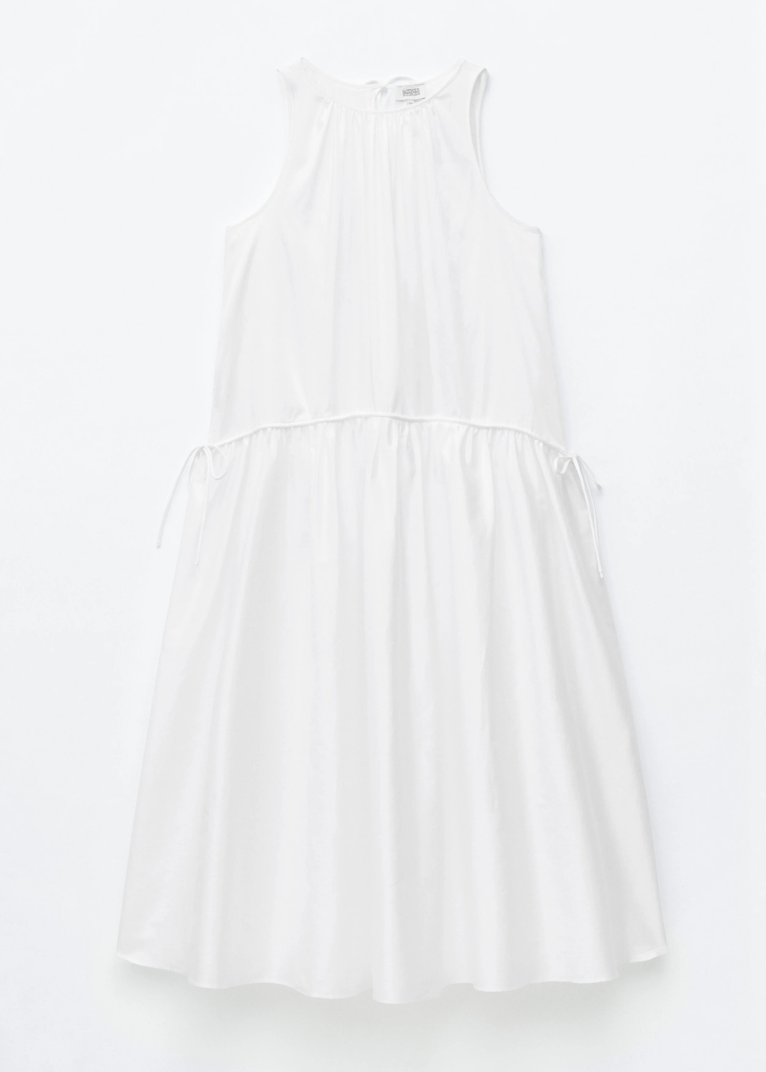 Gathered Cotton Dress - 1