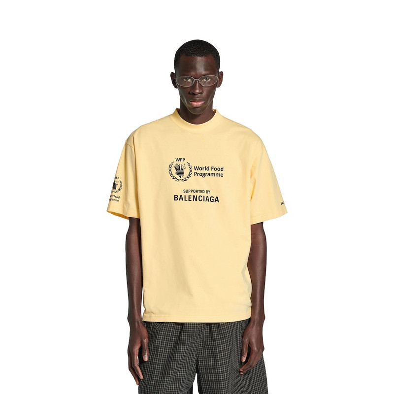 Men's Wfp T-shirt Medium Fit in Pale Yellow/black 6