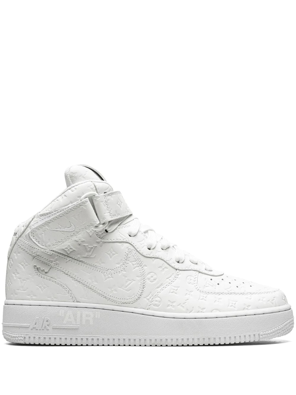 x Louis Vuitton x Virgil Abloh Air Force 1 Mid "White/White" sneakers - 1