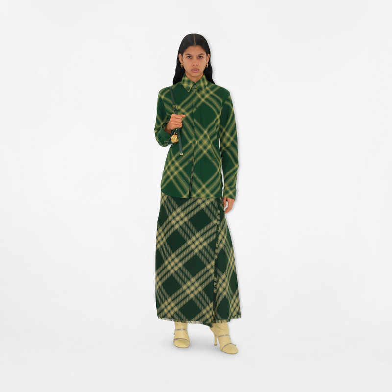 Burberry Check Wool Shirt outlook