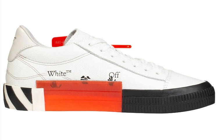 (WMNS) Off-White Low-Vulcanized shoes Black/White OWIA178R21LEA0020110 - 2