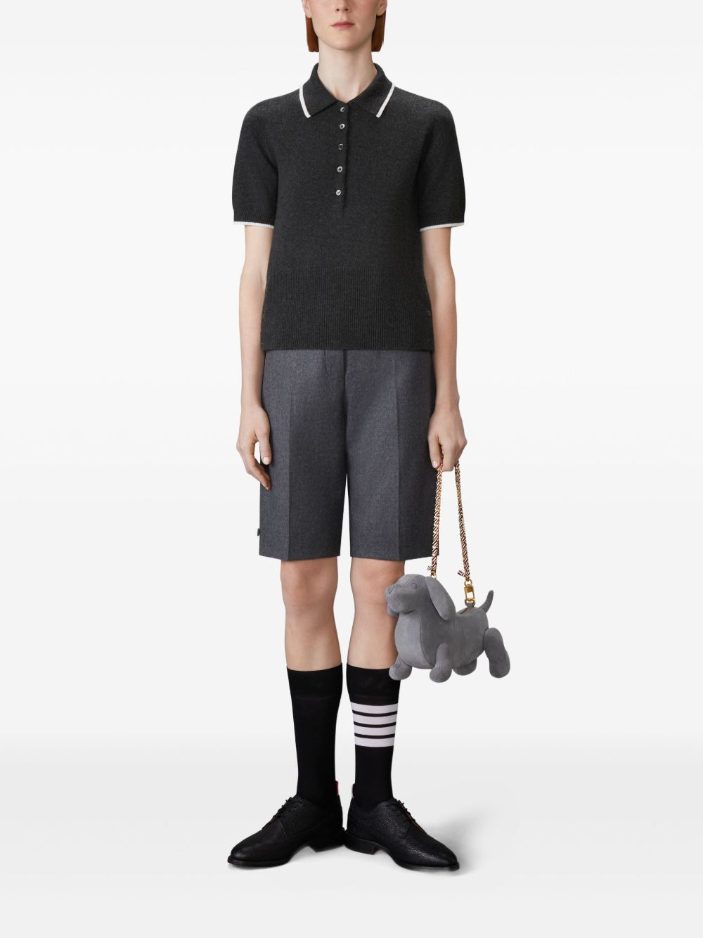 intarsia-number polo shirt - 2