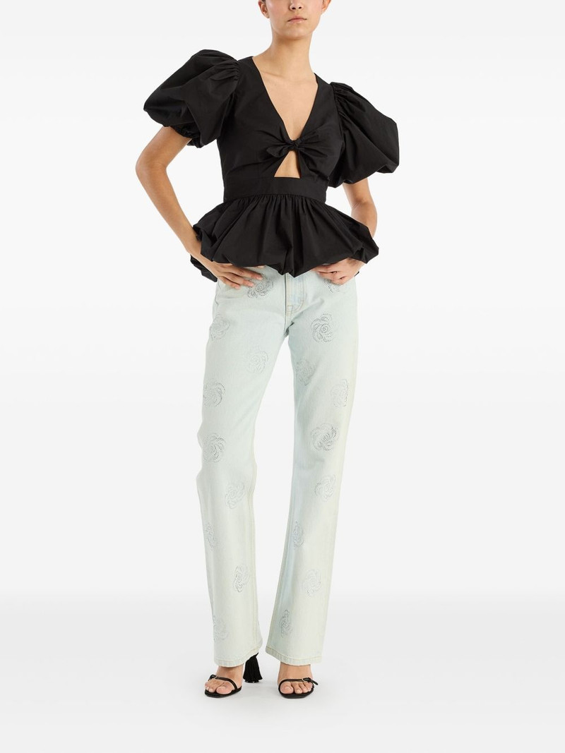 ROTATE stud-embellished jeans outlook