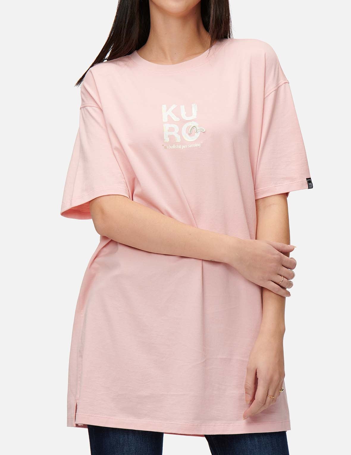 Ukiyo-E Infused Logo Label Print Oversized T-shirt - 8