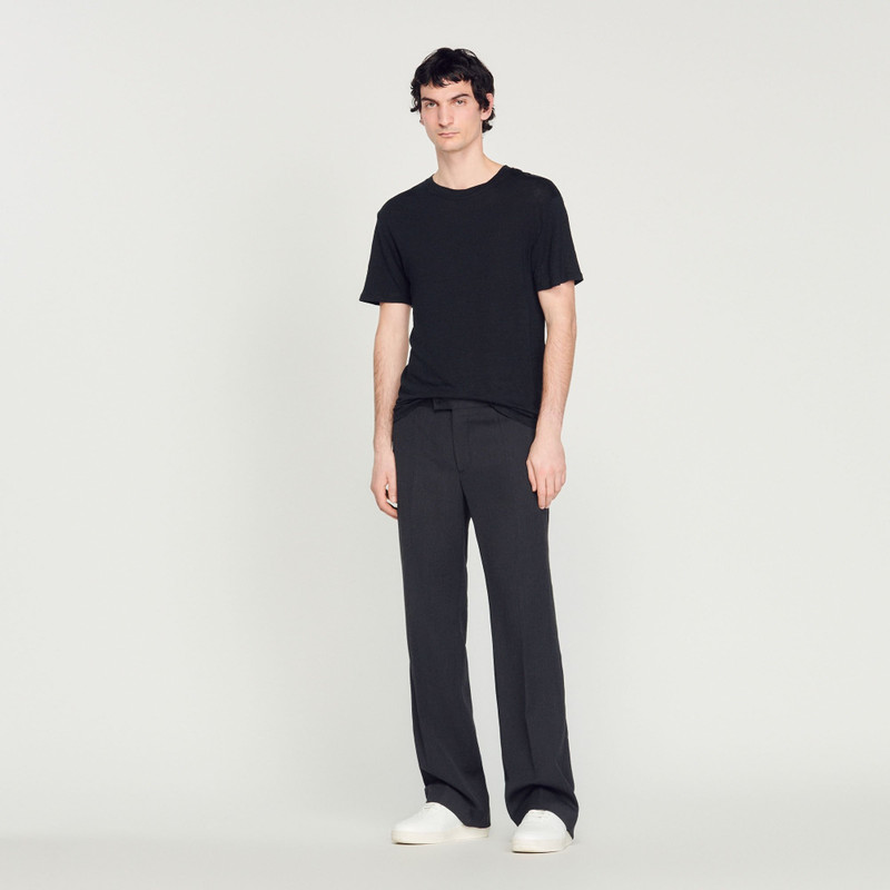 Sandro LINEN T-SHIRT outlook