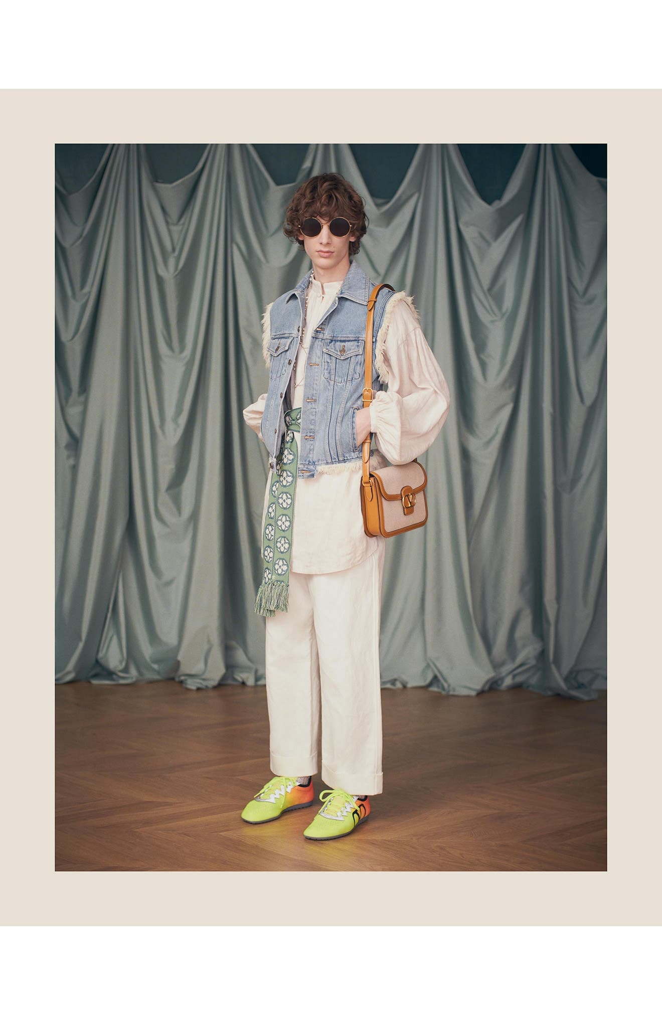 Valentino Garavani Chromathon Ombré Sneaker in Lime/Orange Fluo at Nordstrom - 8