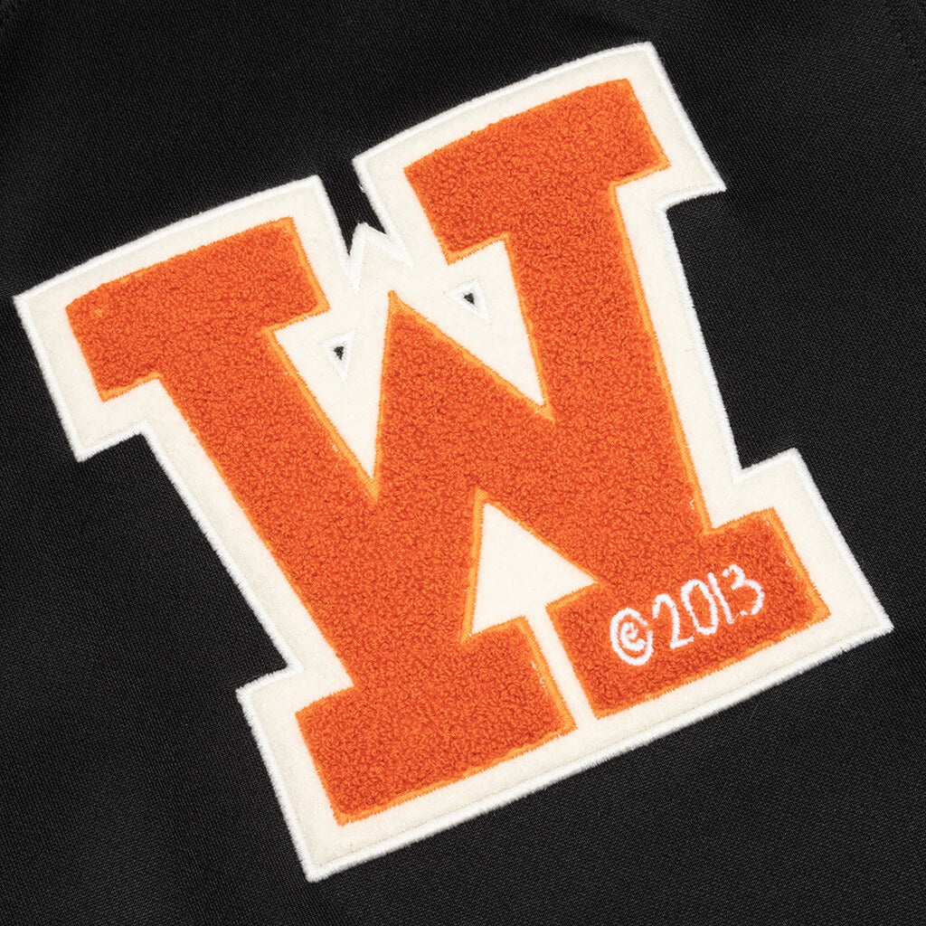 OFF-WHITE C/O VIRGIL ABLOH OW PATCH SLIM HOODIE - BLACK/ORANGE - 3