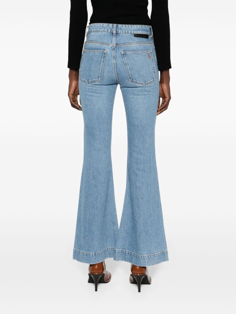 Falabella chain flared jeans - 4