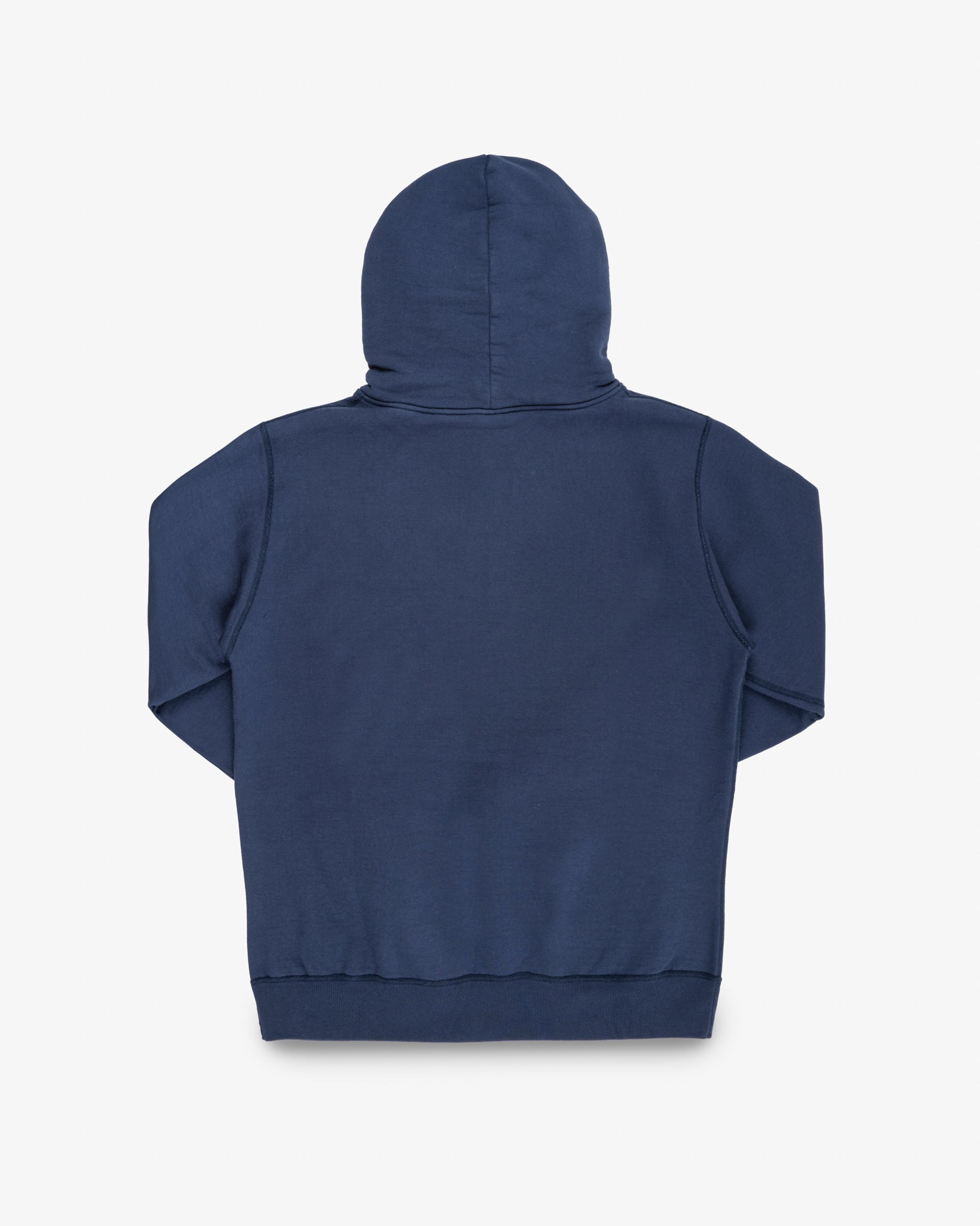 IHSW-49-NAV 14oz Ultra Heavyweight Loopwheel Cotton Hoodie - Navy - 5