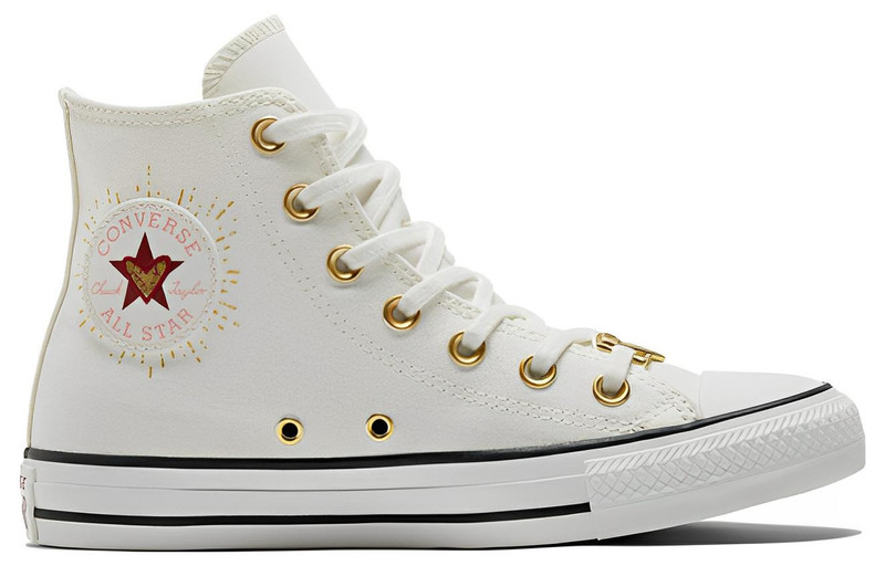 (WMNS) Converse Chuck Taylor All Star High 'Valentine's Day 2023 - Vintage White' A05139C 2