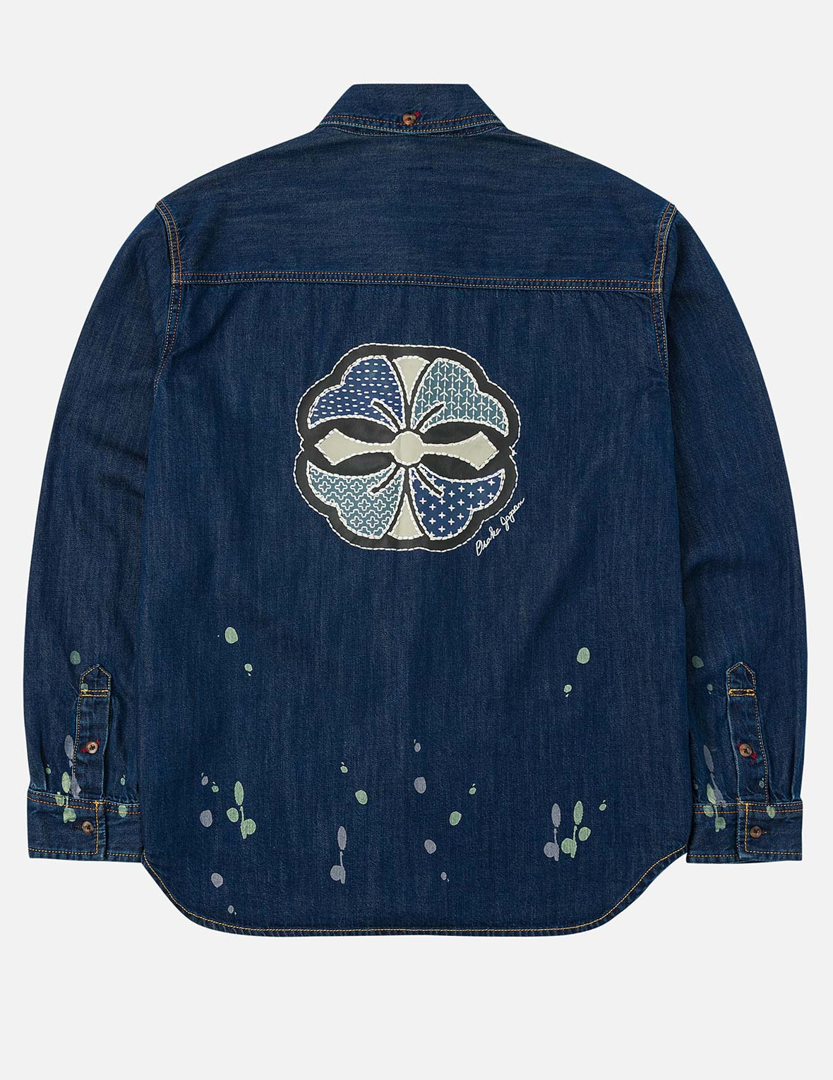 Shshiko Kamon Relax Fit Denim Shirt - 4
