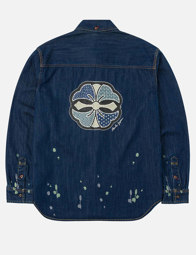 Shshiko Kamon Relax Fit Denim Shirt 4