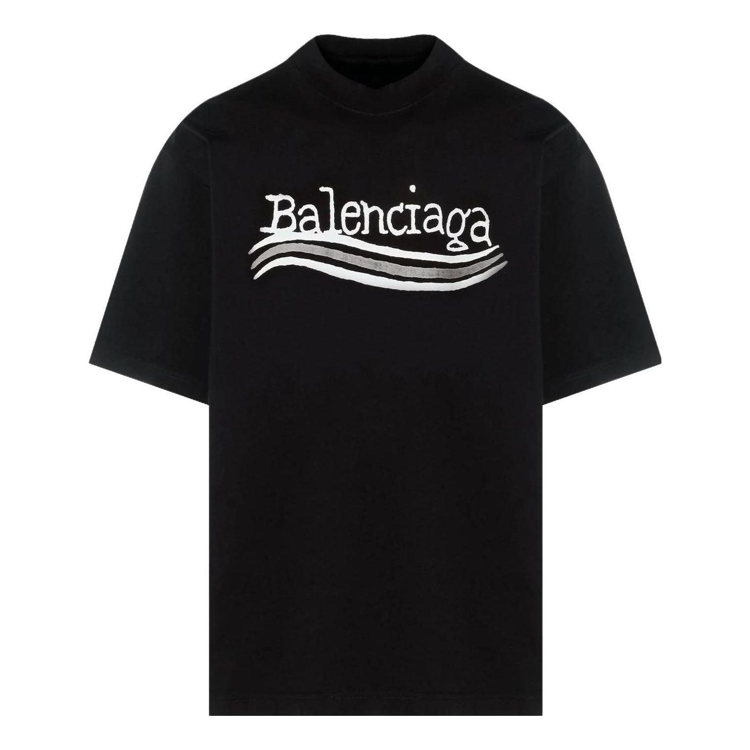 Balenciaga Hand-Drawn Balenciaga T-Shirt 'Black' 641675TNVE71197 - 1