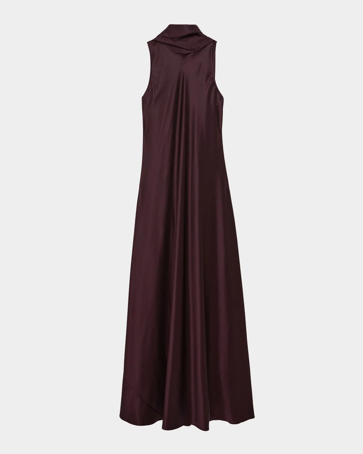 Fae Satin Cape Maxi Dress - 1
