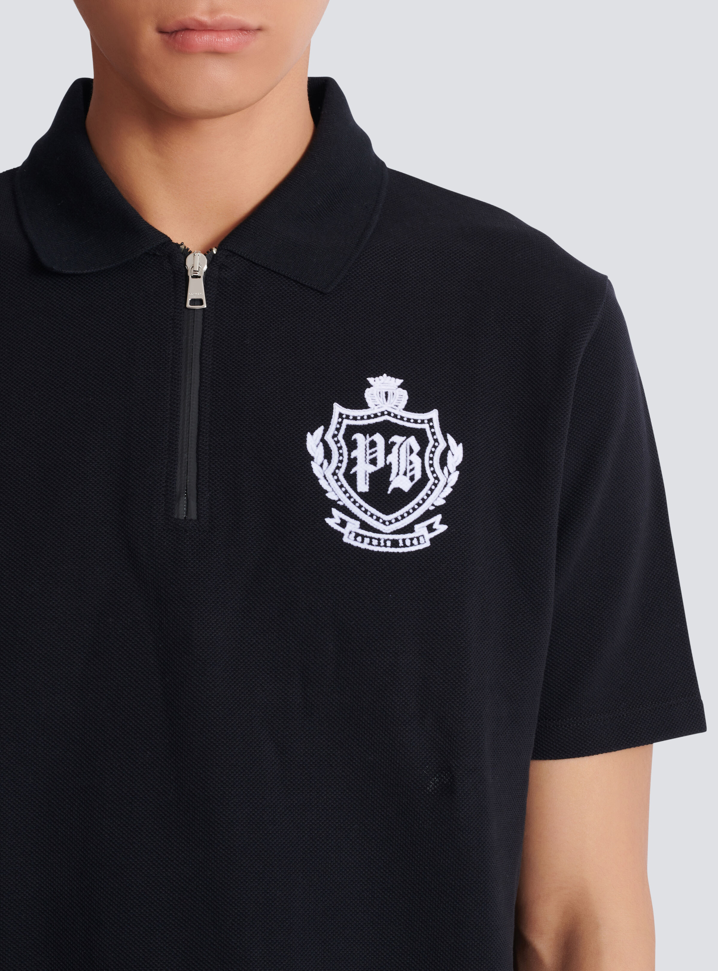 Short-sleeved College Emblem polo - 8
