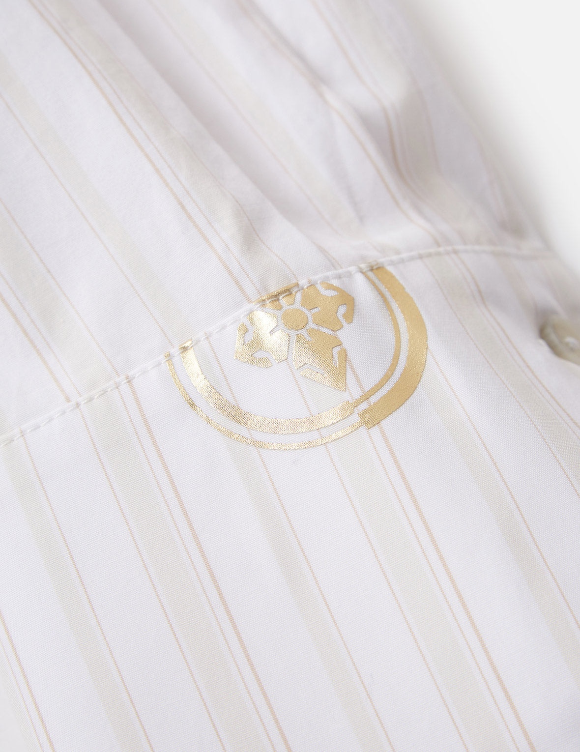 Drape Collar Pinstripe Shirt - 13