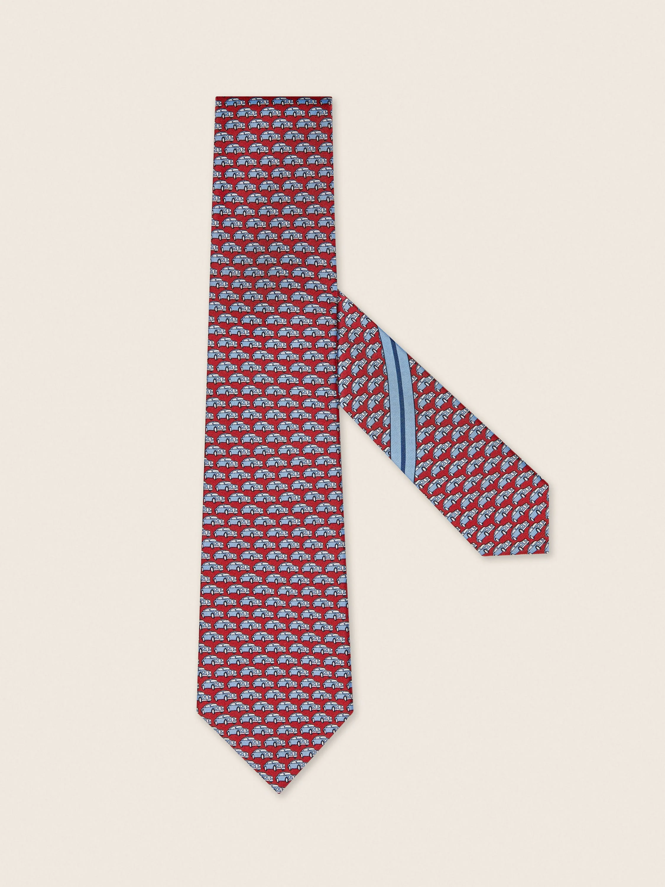 DARK RED SILK TIE - 1