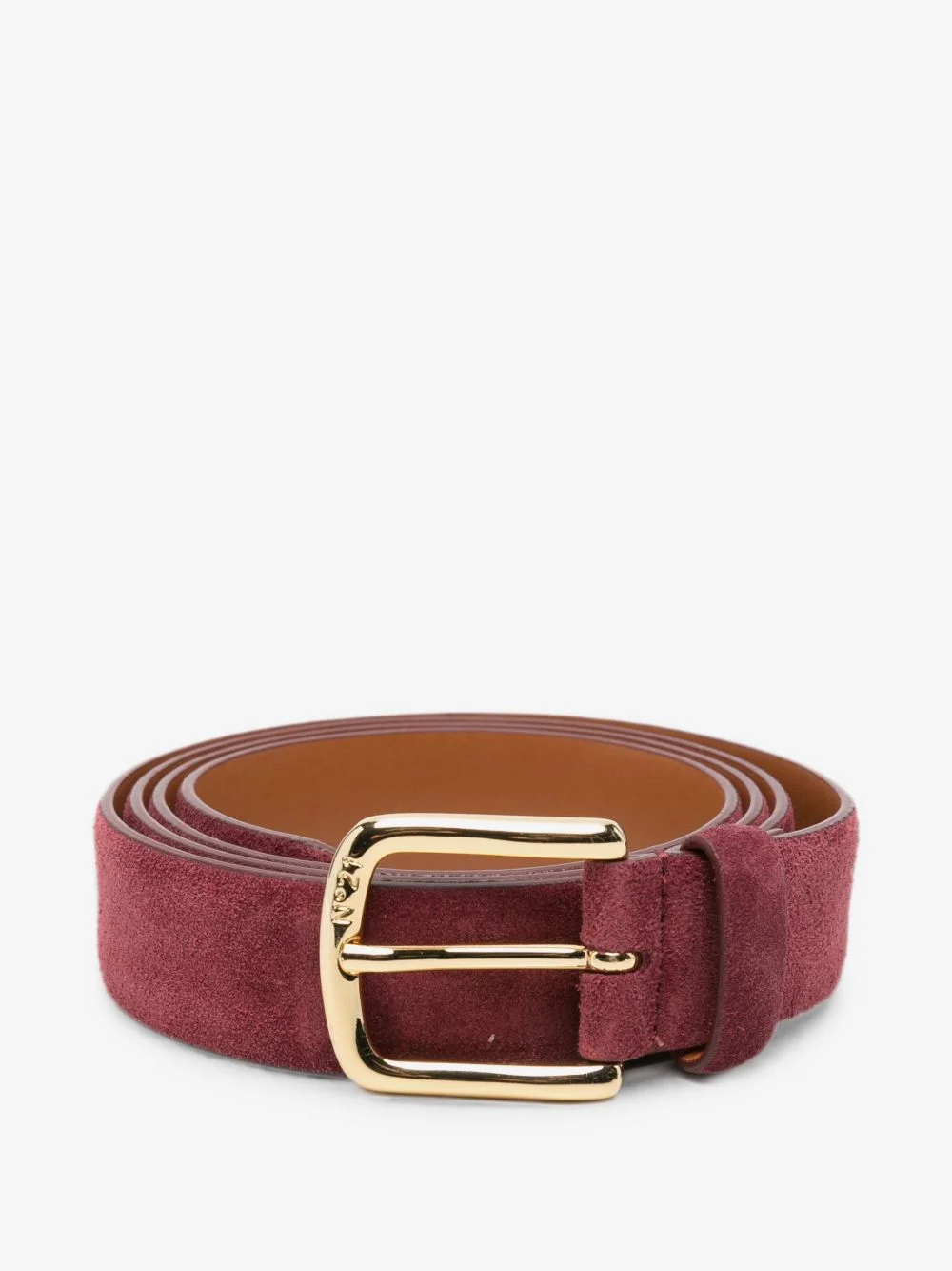 suede-finish buckle-fastening belt - 1