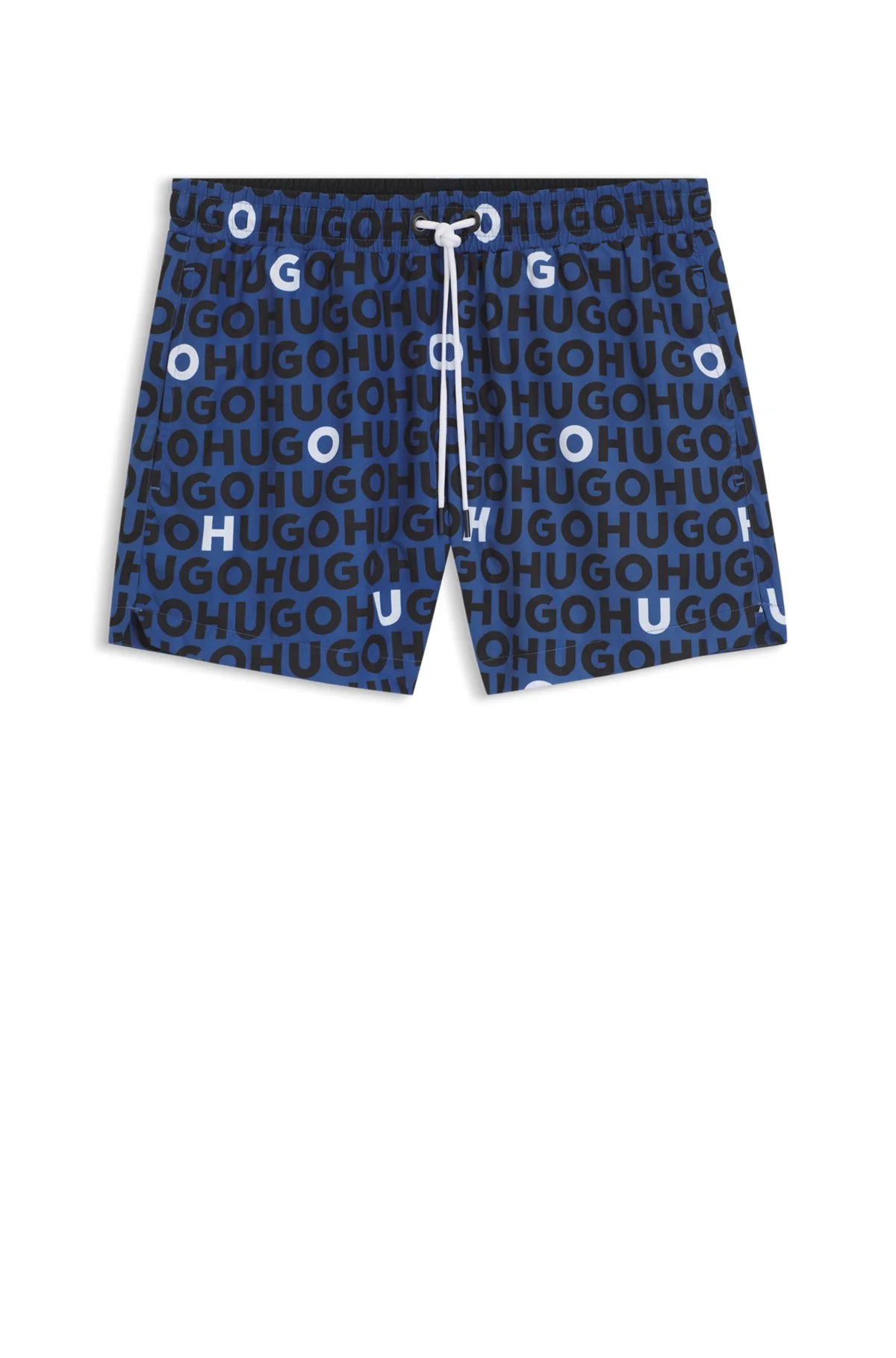 LOGO-PRINT SWIM SHORTS WITH DRAWCORD - 1