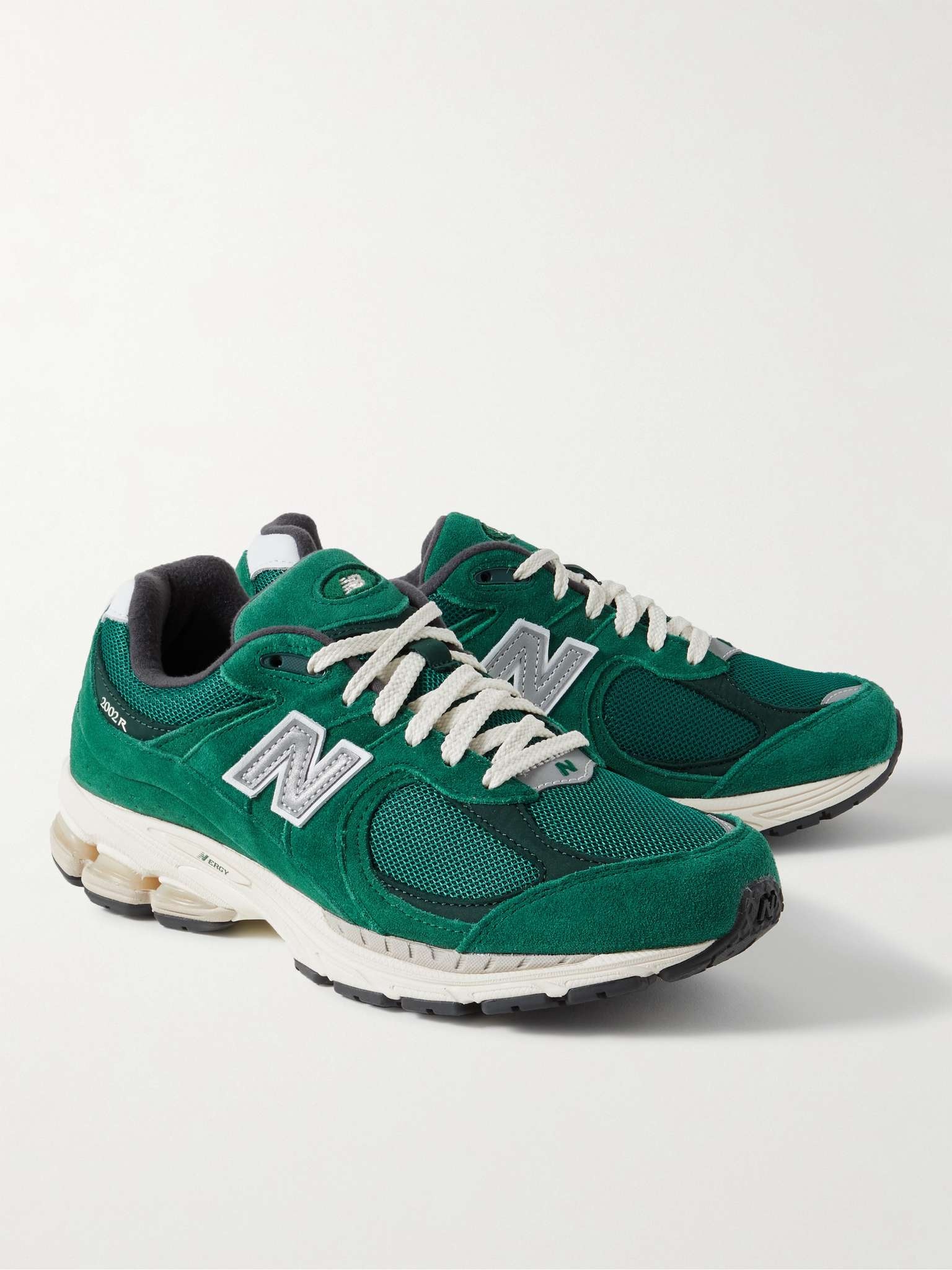New Balance 2002R Leather-Trimmed Suede and Mesh Sneakers