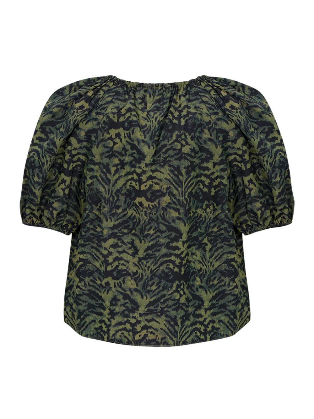 Talie Silk Short Sleeve Blouse - 2