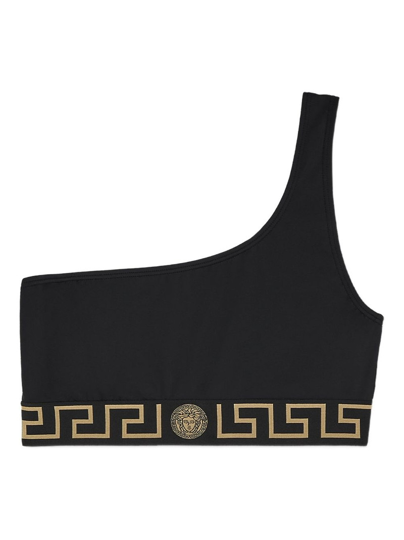 Greca Border one-shoulder bikini top 1