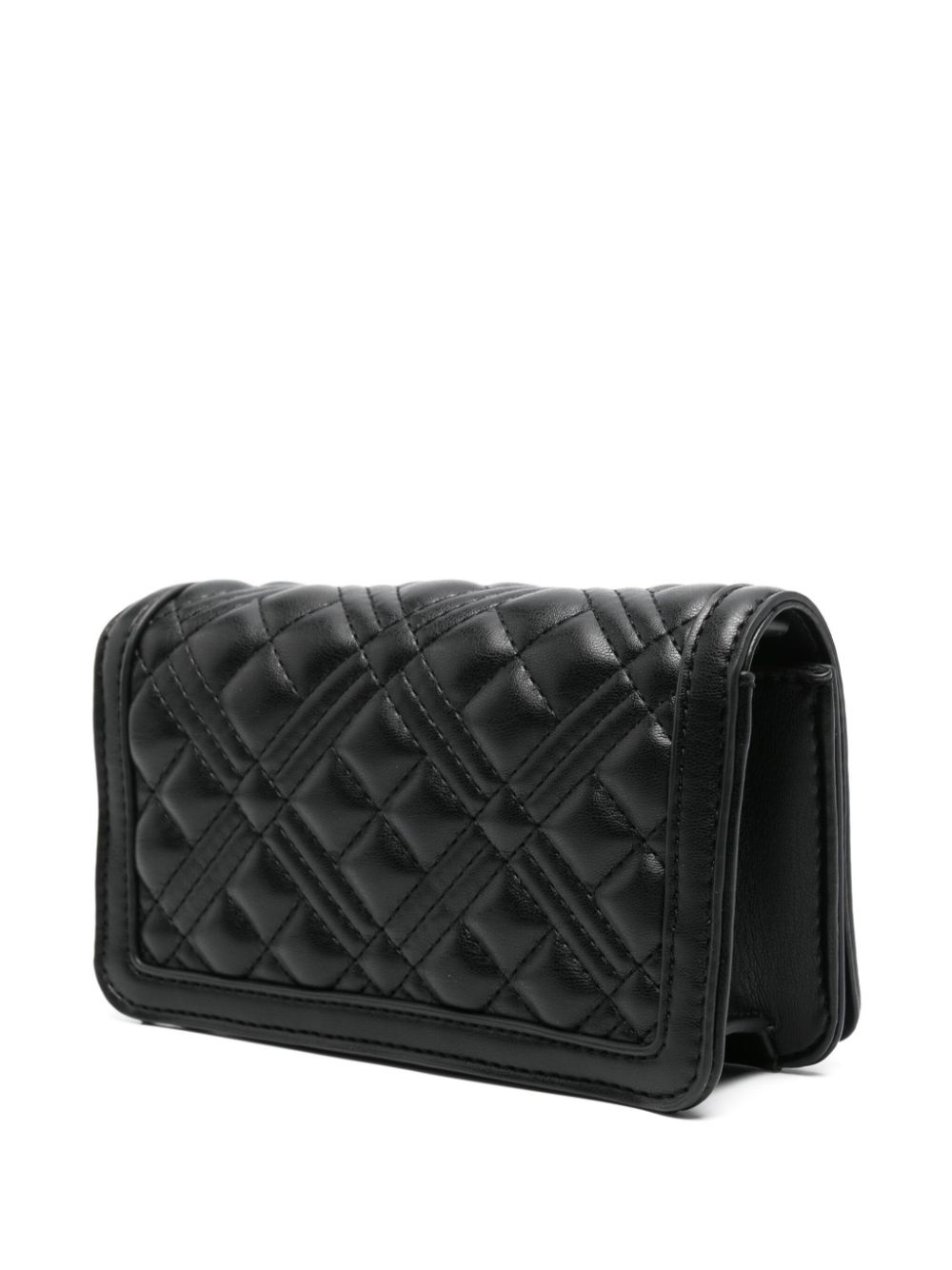 logo-plaque clutch bag - 3